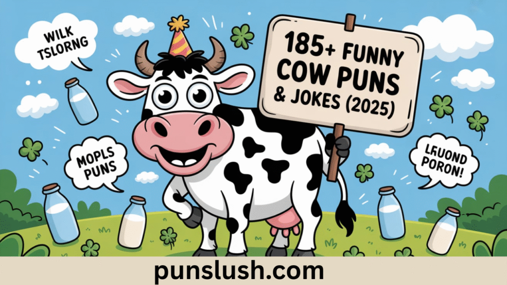 185+ Funny Cow Puns & Jokes One Liner (2025)