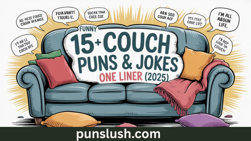155+ Funny Couch puns & Jokes One Liner (2025)