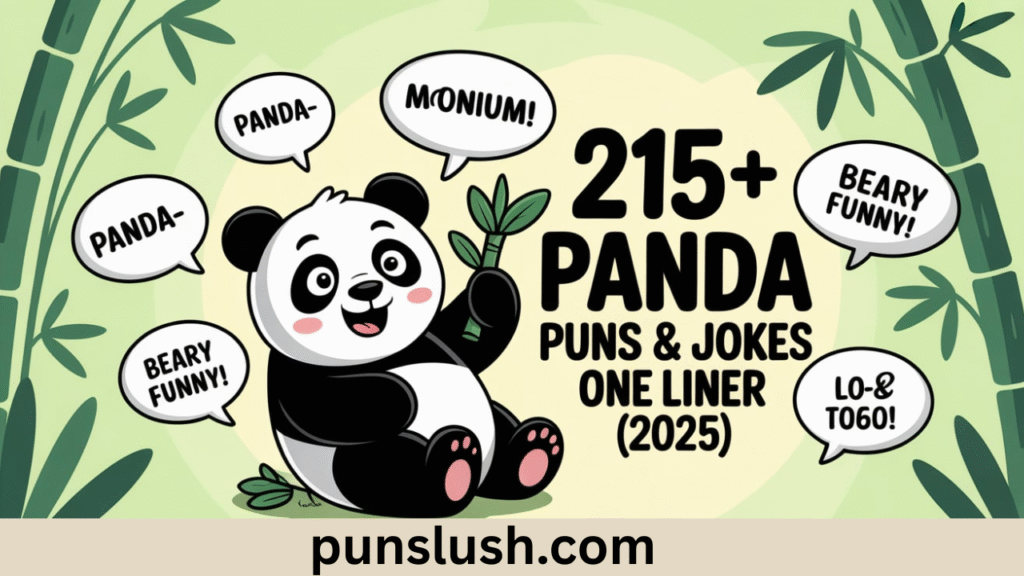 215+ Funny Panda Puns & Jokes One Liner (2025)