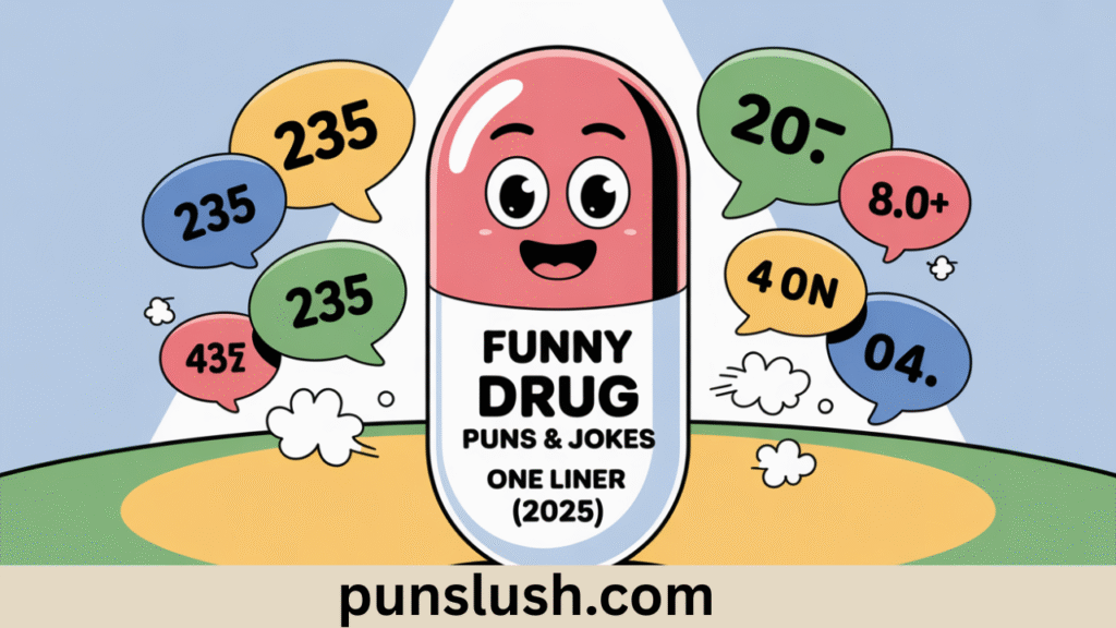 235+ Funny Drug Puns & Jokes One Liner (2025)