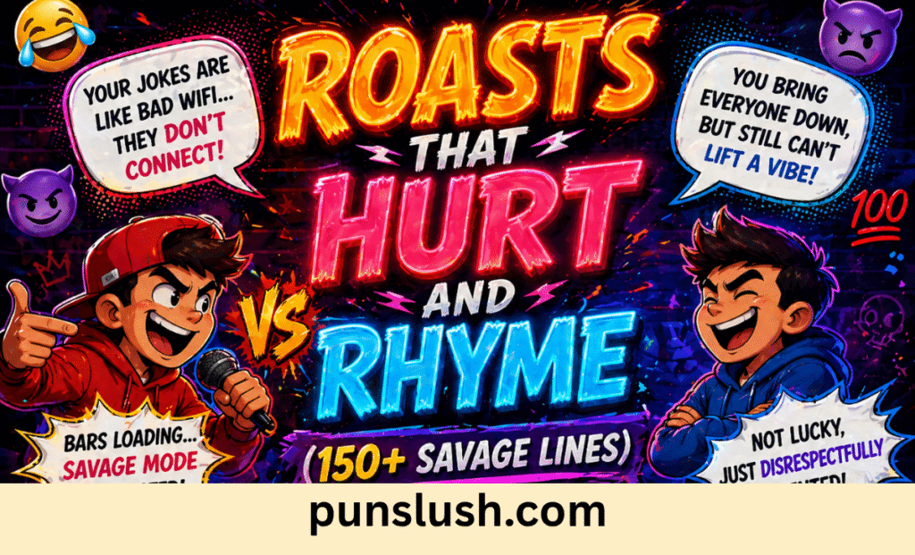Roasts That Hurt and Rhyme (150+ Savage Lines)