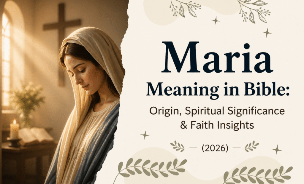 Maria Meaning in Bible