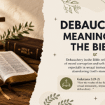 Debauchery Meaning in the Bible: