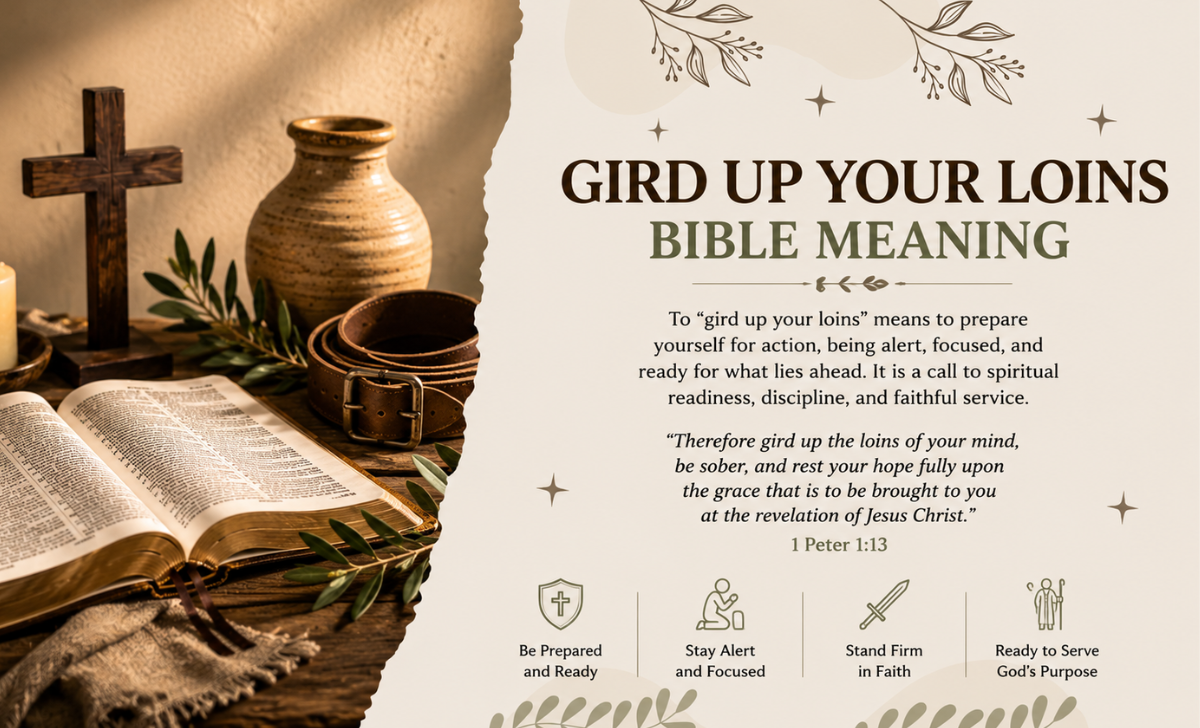 gird up your loins bible meaning