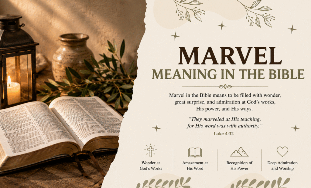 marvel meaning in the bible
