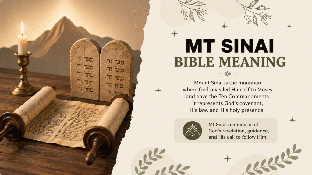 mt sinai bible meaning