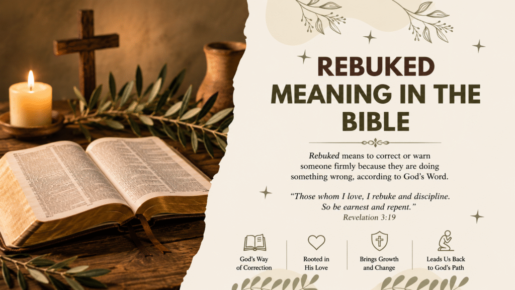 rebuked meaning in the bible