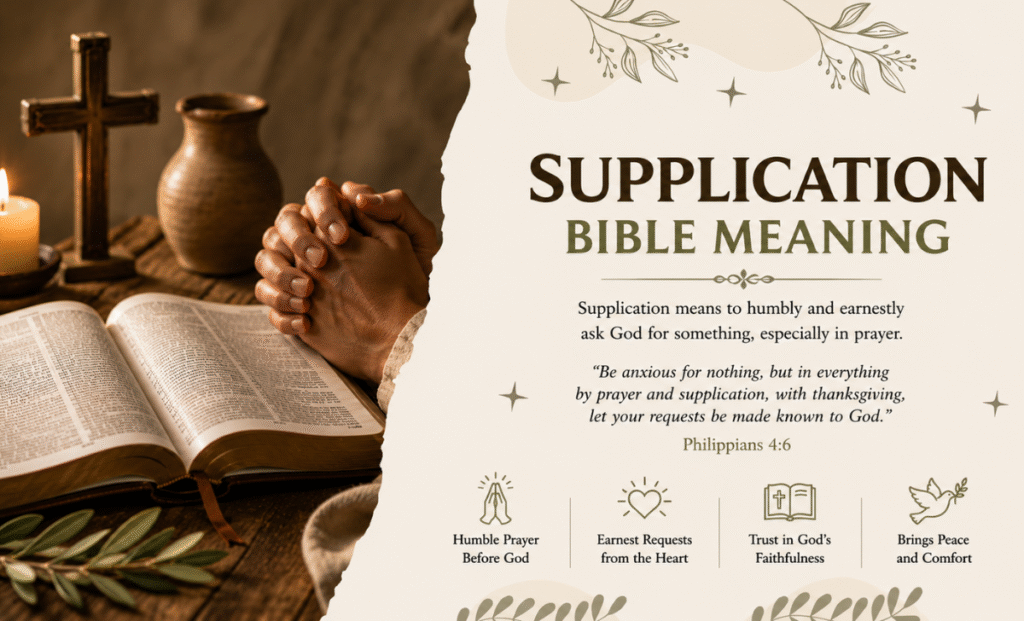 supplication bible meaning