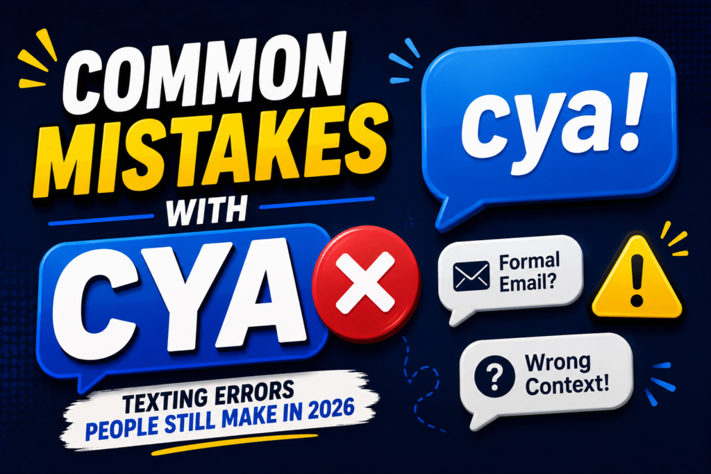 Common Mistakes With cya ❌