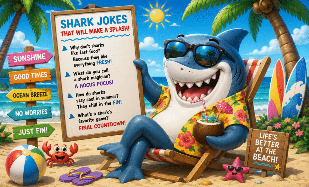Party Shark Puns