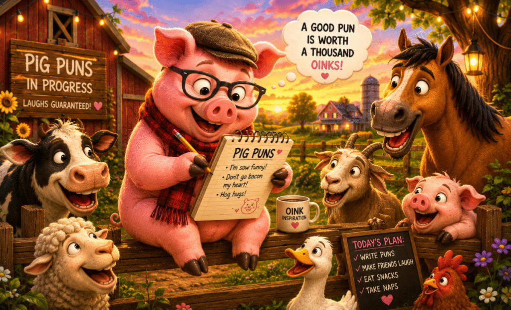 Pig Friendship Puns